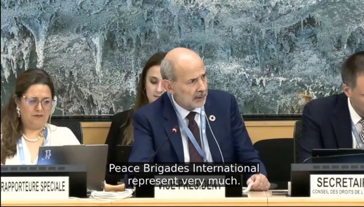PBI at the UN - 14th Meeting - 62nd Session of Human Rights Council - - ITEM 3: Interactive Dialogue with Special Rapporteur on peaceful assembly and association Ms Gina Romero